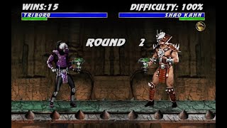 ULTIMATE MORTAL KOMBAT 3 PLUS  TRIBORG GAMEPLAY PLAYTHROUGH [upl. by Burton859]