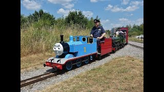 Eastleigh Lakeside Steam Railway DAY OUT with THOMAS  08072018 [upl. by Hairehcaz]