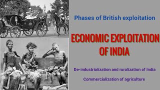 Economic Exploitation of India during British Raj History optional and History GS  UPSC [upl. by Yseult]