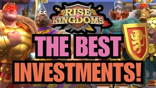 UPDATED Best INVESTMENTS Who should YOU invest in Rise of kingdoms [upl. by Lipfert]