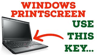 How to Print Screen Screenshot on a Windows Laptop [upl. by Oiluj501]