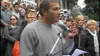 Amir Ali Alibhai speaks at Vancouver arts rally [upl. by Lennej]