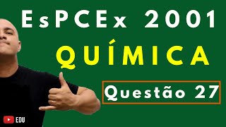 EsPCEx 2001  Tema DENSIDADE E CONCENTRAÇÃO SOLUÇÕES  Questão 27 Química [upl. by Ennobe430]