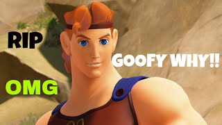 Kingdom hearts 3 Goofy Kills Hercules Funny Moment [upl. by Elrod]