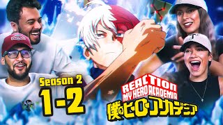 My Hero Academia Season 2 SPORTS FESTIVAL  2x1 amp 2x2 Reaction [upl. by Issor]