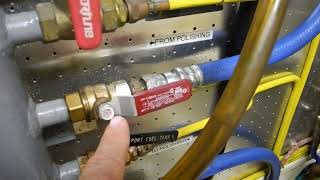 Great fuel polishing and transfer system Watch and learn Yellow is caution red is danger [upl. by Salvidor]