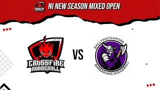 Crossfire Dodgeball vs Ballyhackamore Barbarians  NI New Season Mixed Open 070925 [upl. by Parrott]