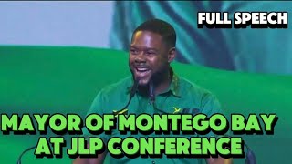 Mayor of Montego Bay Richard Vernon at JLP Conference News [upl. by Bate455]