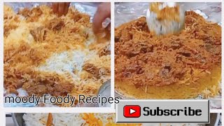 dum mutton biryani recipe 😋😜👌jaldi jay banaye food cooking mutton biryani by Moody Foody Recipes [upl. by Cela184]