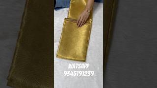 Bridal tissue sarees🥰watsapp 9345191229 tissuesaree reels saree trending shorts design [upl. by Ecinahc]