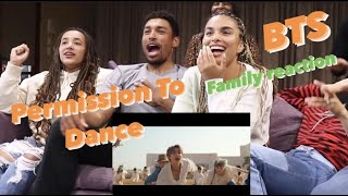 BTS Permission To Dance Reaction Family Reaction [upl. by Nehgaem]