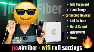 Jio Air Fiber  The Ultimate Settings Guide  Wifi Password  All Users amp More [upl. by Anial]