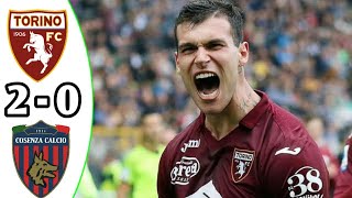 Torino vs Cosenza 20 Highlights  Coppa Italia 2024 Round of 32 eFootball Game play [upl. by Crandell]