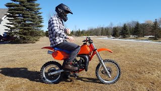 FULL THROTTLE On Honda Cr80 Dirt Bike After RestorationIT RIPS [upl. by Portuna]