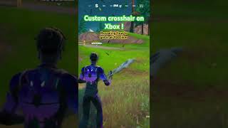 Custom crosshair on Xbox fortnite gaming shorts [upl. by Cyrilla]