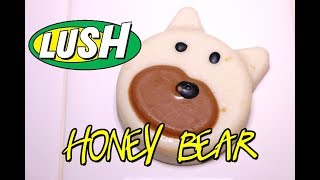 LUSH 🍯 Hunny BEAR Massage Bar MOTHERS DAY 2019 2018 Sink Side DEMO amp REVIEW [upl. by Sibella]