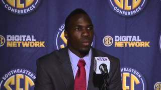 2013 SEC Football Media Days  CJ Mosley  Alabama LB [upl. by Ellenehc]