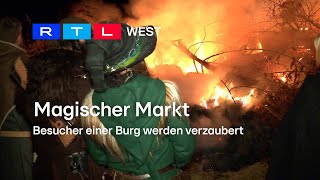 Magischer Markt Besucher einer Burg werden verzaubert  RTL WEST 02052024 [upl. by Snahc403]