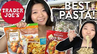 TRADER JOES PASTA HAUL Top Frozen Foods to Buy 2022 Gnocchi Cacio E Pepe amp MORE [upl. by Brook]