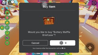 Abandoned UGC Buttery Waffle Briefcase Free limited UGC in Roblox 11586 [upl. by Affra837]