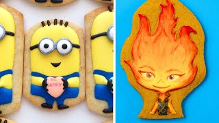 Fictional Characters Cookies Decorated With Royal Icing Satisfying Cookie Decorating [upl. by Lokin]