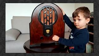 Renovation Vintage Radio Philips 634A Superinductance antique radio restoration radio crystal radio [upl. by Gelhar]