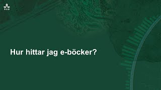 Hur hittar jag eböcker [upl. by Salguod]