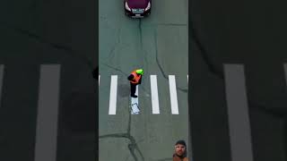 Crossing the most dengerous crosswalk zachking crosswalk shorts ytshorts viral [upl. by Ahsiken61]