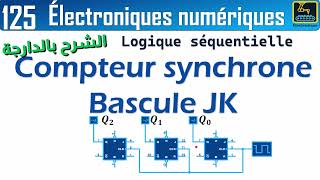 125 Compteur synchrone Bascule JK [upl. by Adnilg]