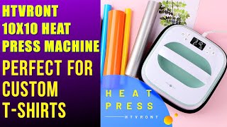 HTVRONT  Heat Press Machine For Beginners 👕  Review [upl. by Adele658]