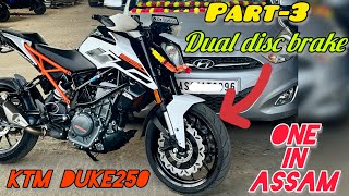 Dual Disc brake installation on Ktm Duke250390200 part3 ktmmodified viralvideo [upl. by Taima865]