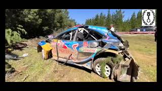 PierreLouis Loubet  ACCIDENTE S S 3  RALLY CHILE 2023 [upl. by Nelrac]