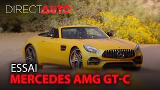 Essai  MERCEDES AMG GTC ROADSTER  encore plus fort [upl. by Kipp]