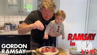 Gordon Ramsay Shows How To Make A Lamb Chop Dish At Home  Ramsay in 10 [upl. by Alyhc]