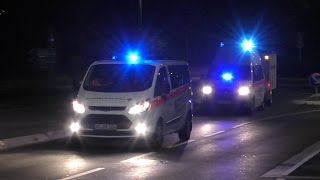 Einsatzfahrten Einsatzkräfte zu Bombenentschärfung in AachenWest am 02112016 [upl. by Anayet]