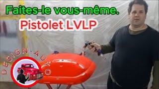 COMMENT PEINDRE UN CAPOT AVEC UN PETIT COMPRESSEUR A LA MAISON  PISTOLET LVLP [upl. by Sevart226]