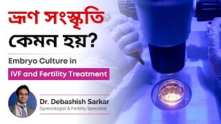 ভ্রূণ সংস্কৃতি কেমন হয়  Embryo Culture in IVF and Fertility Treatment  Dr Debashish Sarkar [upl. by Micki]