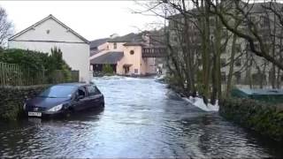 Cumbria Backbarrow flooding Dec 2015 [upl. by Carli]