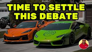 Supercar War C8 Z06 vs Lambo HurracanSettling the BATTLE on VIDEO [upl. by Llevert283]