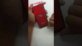 Itel vision 1 L6005 hard reset  Hang probelm  Pin pattern password remove new trick 2024 [upl. by Ecnaled]