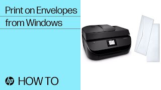 Print on Envelopes from Windows 8 Windows 10  HP Printers  HP Support [upl. by Mandle]