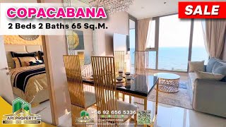 COPACABANA Beachfront Jomtien 2Beds 2Baths 65 Sqm High Floor FOR SALE [upl. by Nnalyrehs]