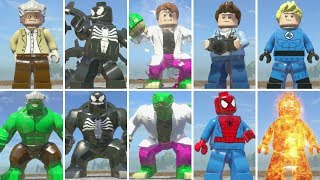 All Character Transformations in LEGO Marvel Super Heroes [upl. by Aikehs]