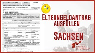 Elterngeld Antrag ausfüllen  Sachsen [upl. by Clementi]