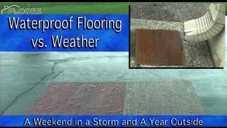 Waterproof Flooring vs Storm amp Under a Drain for a YEAR [upl. by Aicirtap]