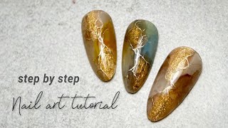 Step by step nail art tutorial  nuance nail [upl. by Alessig62]