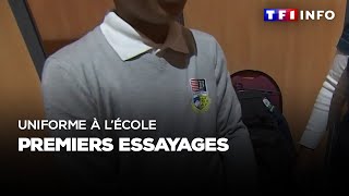 Uniforme à lécole  premiers essayages [upl. by Devi]