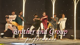 Brides Brother and group performance  komalकोmileसौrabh [upl. by Ikin]