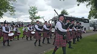 Uddingston Strathclyde pipe band upto the line  Scottish championship 2024 [upl. by Leiva394]