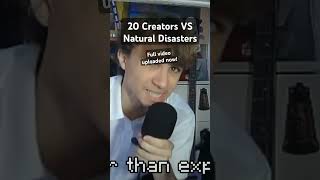 20 Creators VS Natural Disasters minecraft minecraftgameplay minecraftcomedy naturaldisasters [upl. by Endo415]